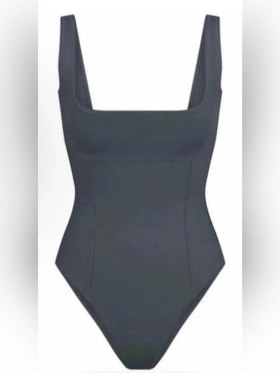 SKIMS Other - SKIMS Sculpting One-Piece Swimsuit in gunmetal gray